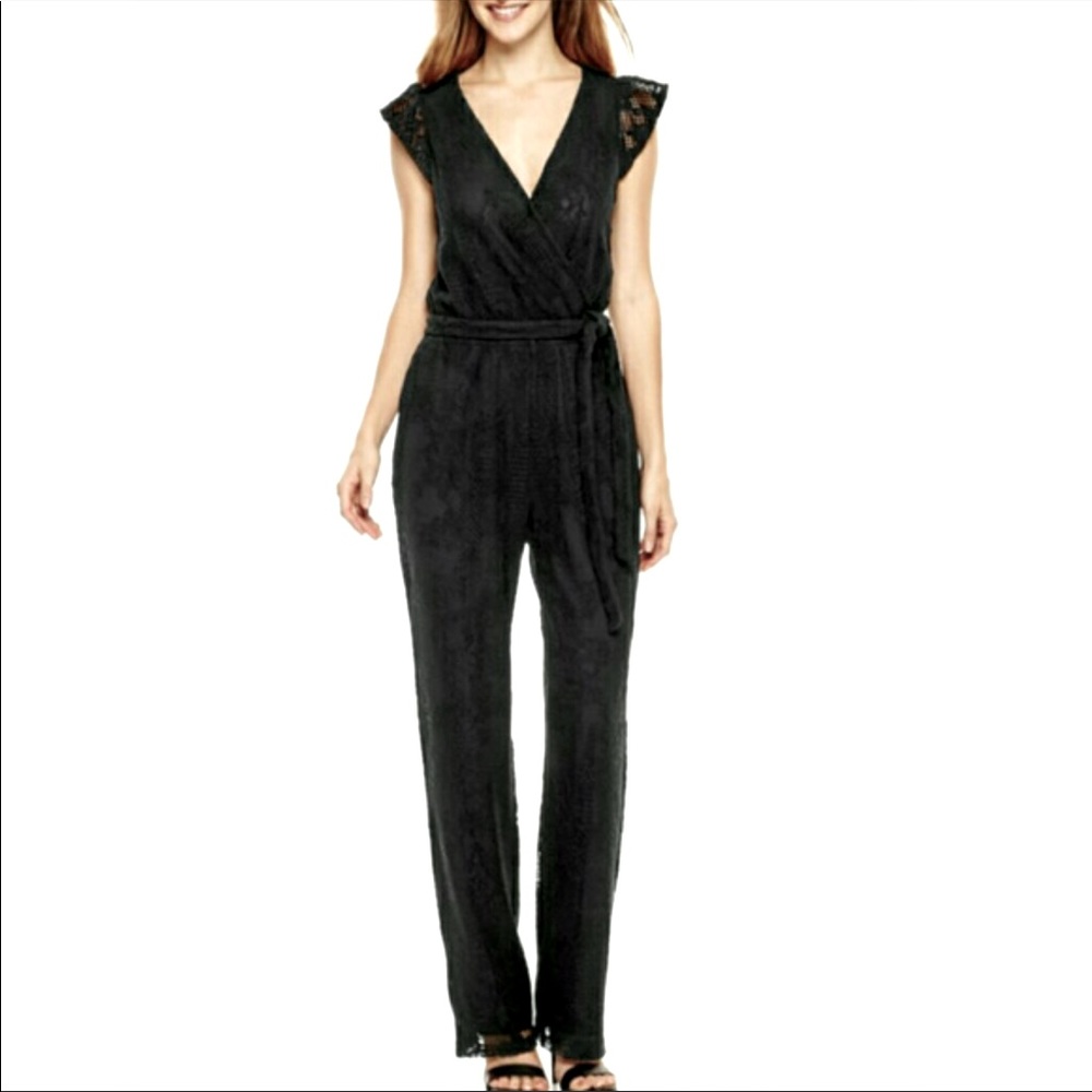 I ❤️ Ronson black lace jumpsuit